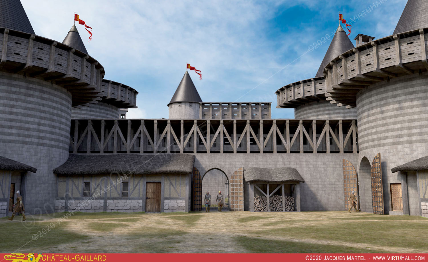 Ch�teau-Gaillard, le bastion