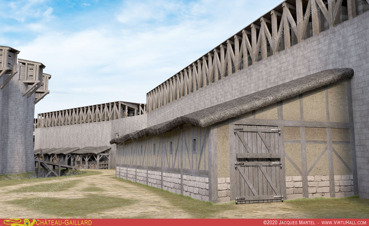 Ch�teau-Gaillard, la visite