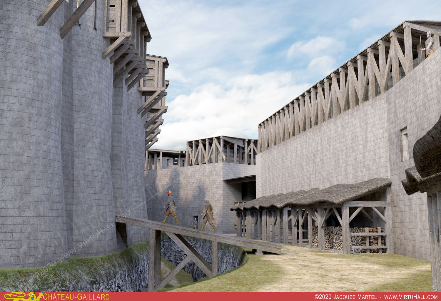 Ch�teau-Gaillard, la visite