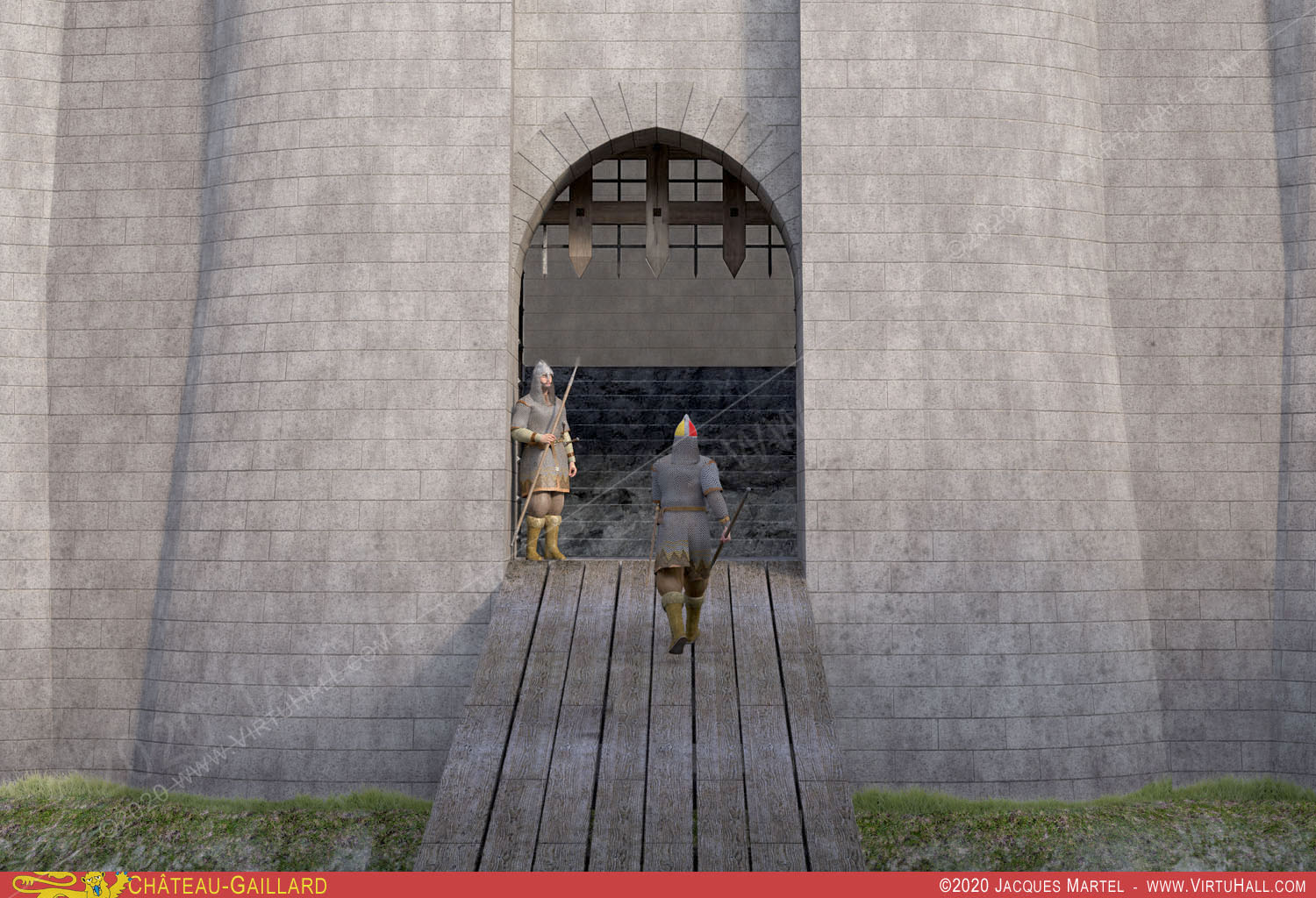 Ch�teau-Gaillard, la visite