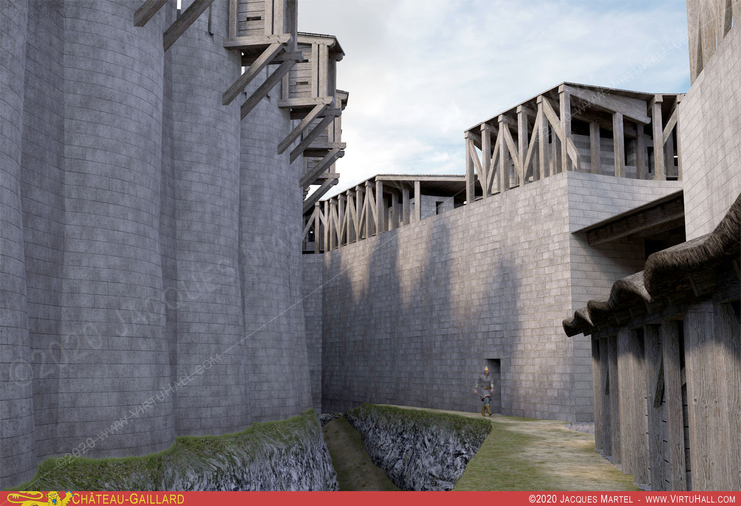 Ch�teau-Gaillard, la visite