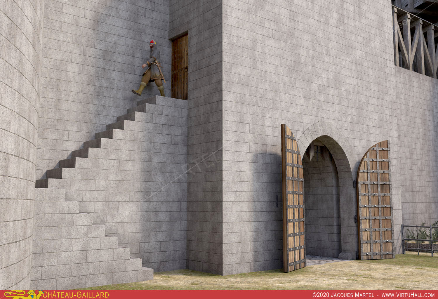 Ch�teau-Gaillard, la visite