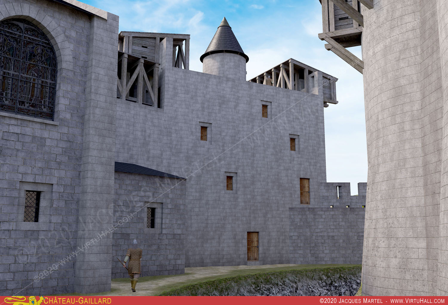 Ch�teau-Gaillard, la visite