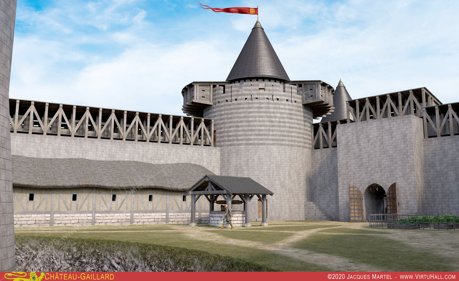 Ch�teau-Gaillard, la visite