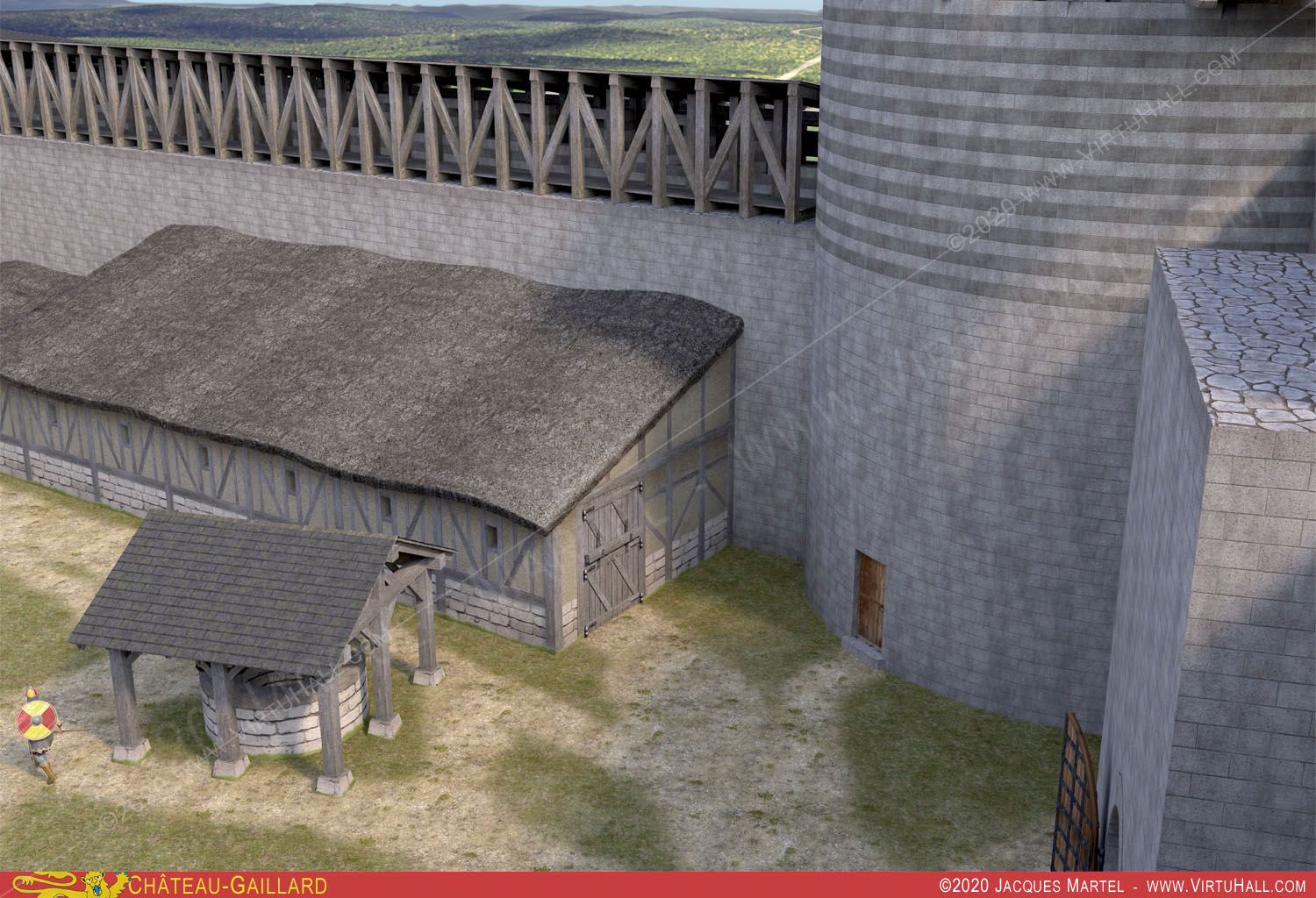 Ch�teau-Gaillard, la visite