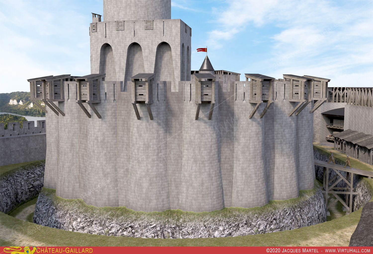 Ch�teau-Gaillard, la visite