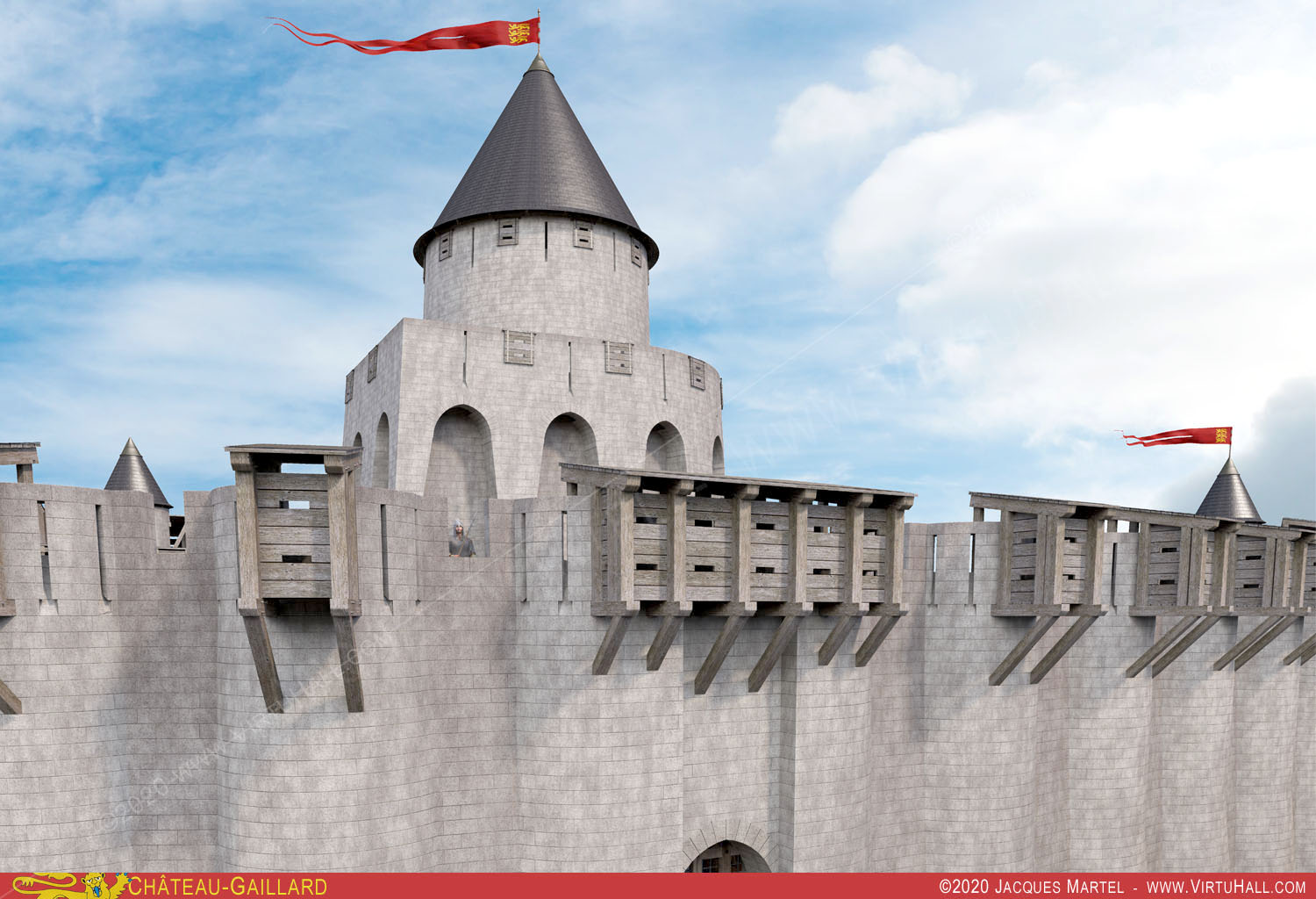 Ch�teau-Gaillard, la visite