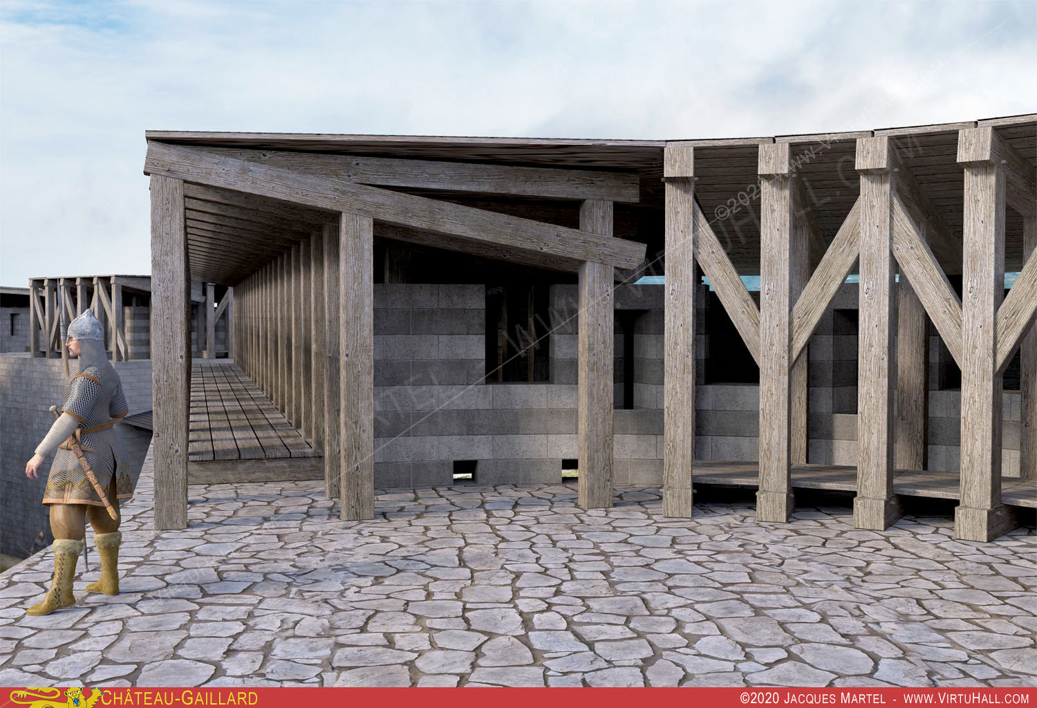 Ch�teau-Gaillard, la visite