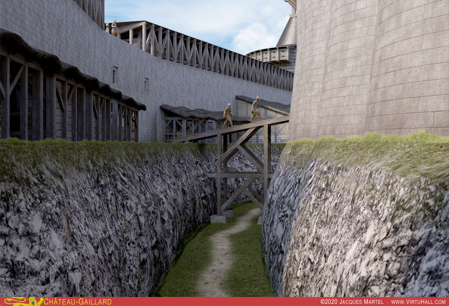 Ch�teau-Gaillard, la visite