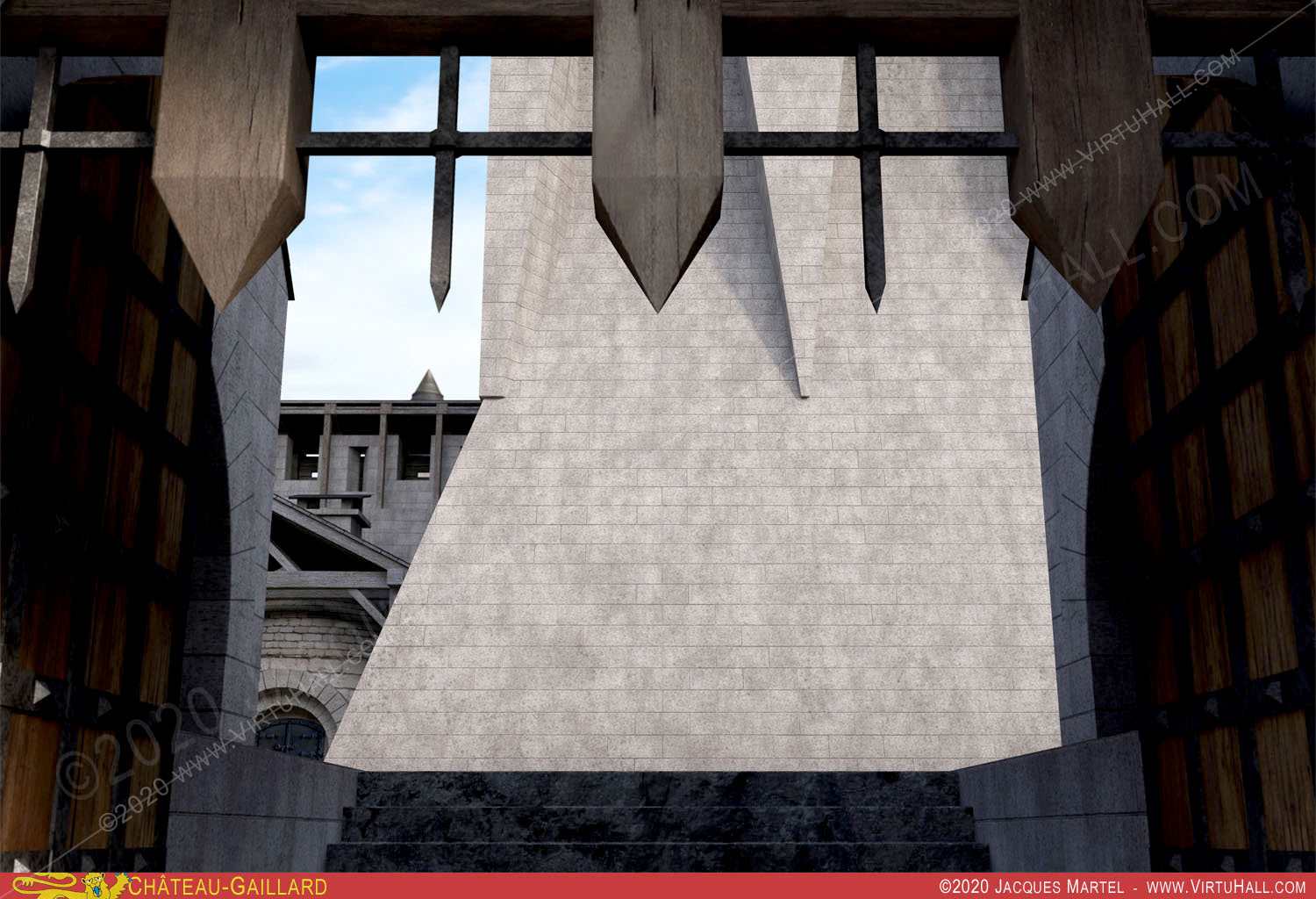 Ch�teau-Gaillard, la visite