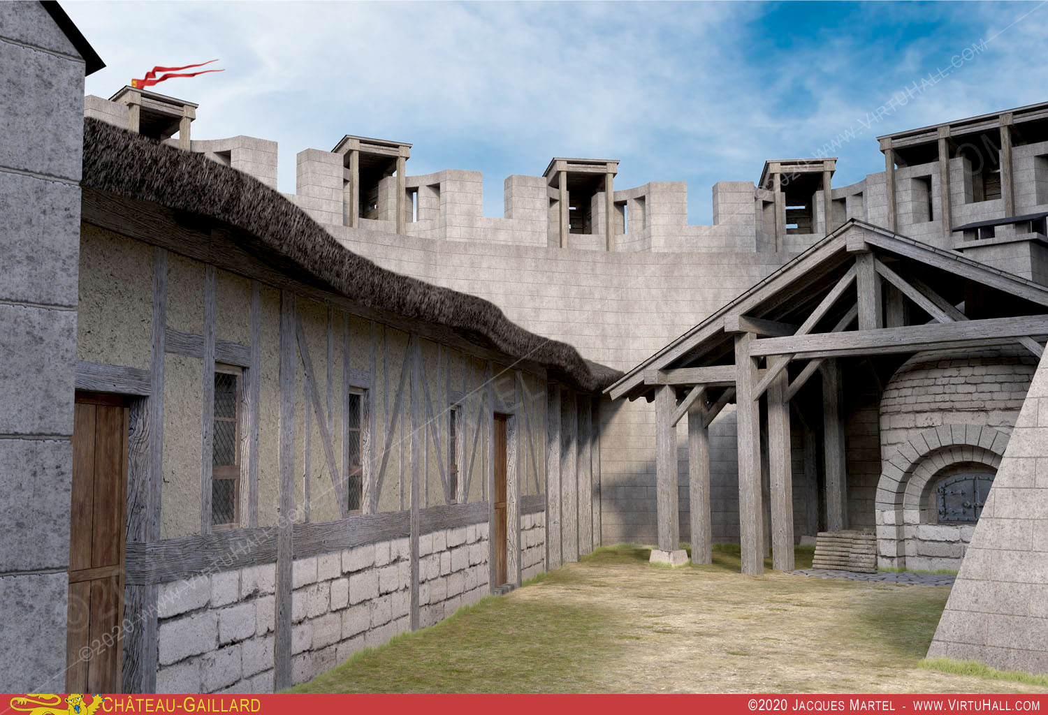 Ch�teau-Gaillard, la visite