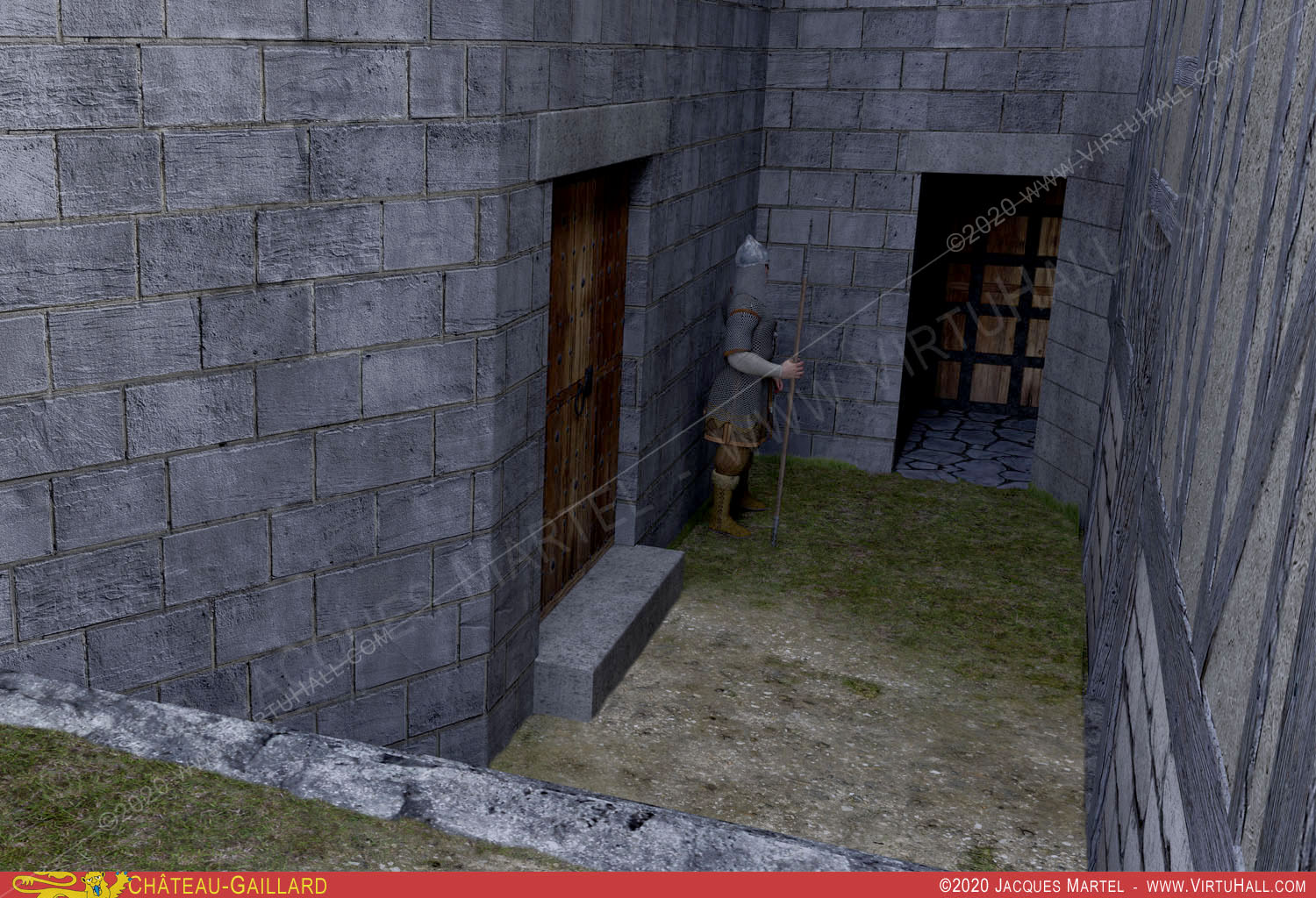 Ch�teau-Gaillard, la visite