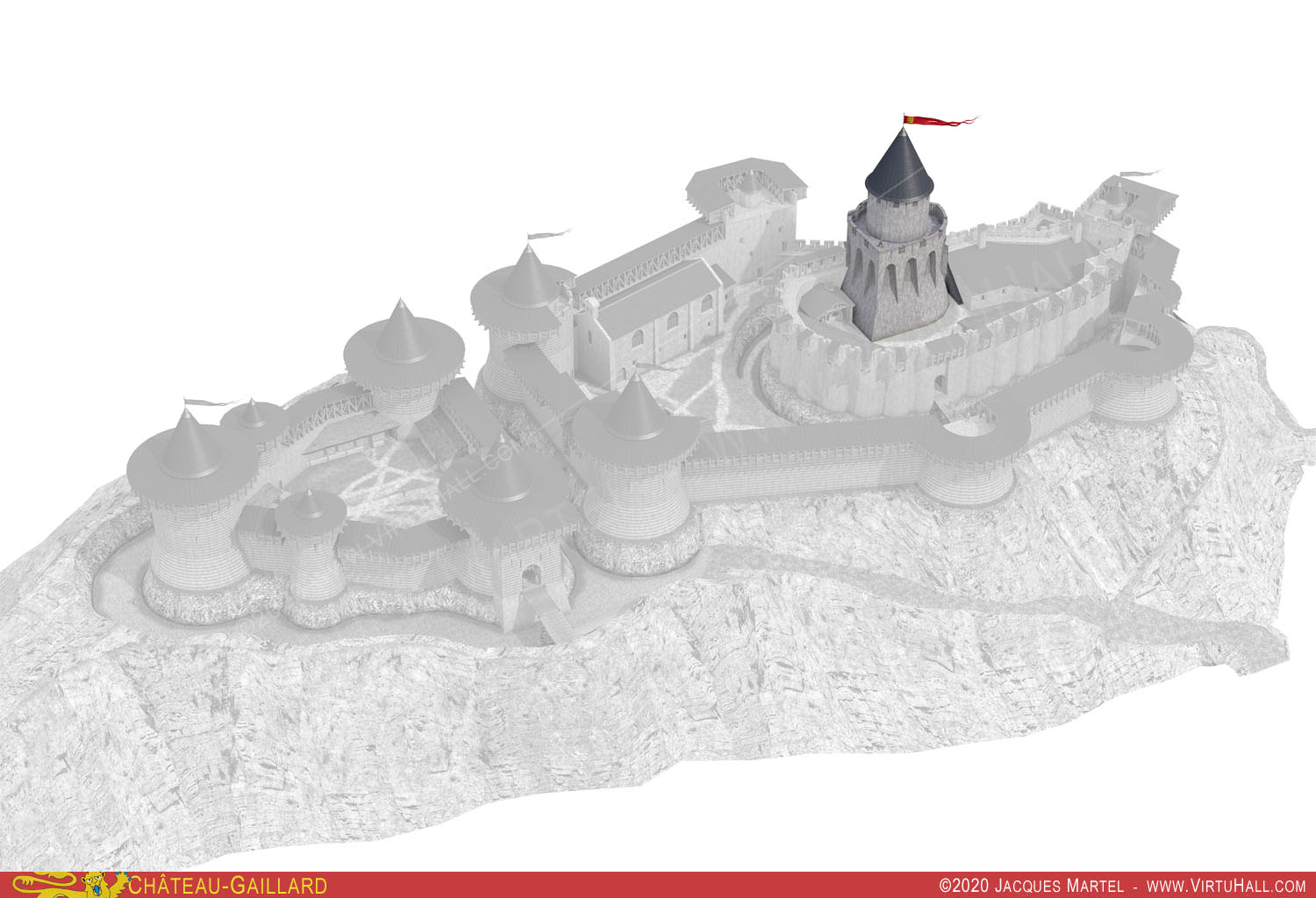 Ch�teau-Gaillard, le donjon